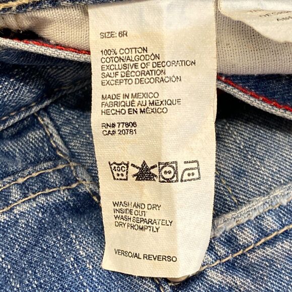 Tommy Hilfiger Jeans Womens 6R Blue Denim Classic Boot Mid Rise Western Casual - Picture 11 of 11